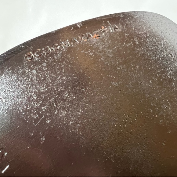 BCBGMaxAzria Brown Leather Strappy Ankle Strap 4” Wedge Sandals Size 8.5 39 - Picture 13 of 15